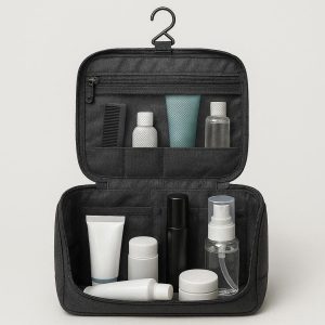 Water Resistant Travel Toiletry Bag with Multiple Compartments for Men and Women